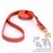 Bulldog Dog Lead of Orange Nylon with Slip-Proof Rubber Yarns