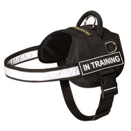 Boston Terrier Dog Harness of Nylon with Reflective Strap