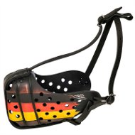 Dog Muzzle Germany Style Hand Painted for American Bulldog