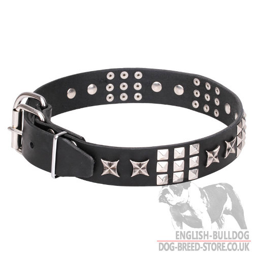 Leather Dog Collars for Bulldogs