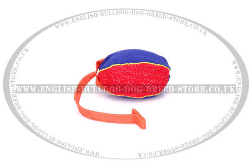 Bite Tug of French Linen with T-Shape Handle for Young Bulldog