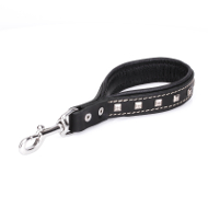 Pull Tab Leash with Rhombs and White Stitching, Padded Inside